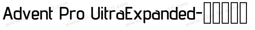 Advent Pro UitraExpanded字体转换